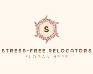 Elegant Leaf Salon Cosmetics logo design