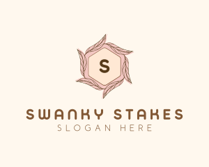 Elegant Leaf Salon Cosmetics logo design