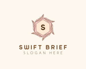 Elegant Leaf Salon Cosmetics logo design