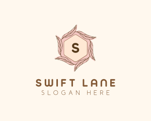 Elegant Leaf Salon Cosmetics logo design