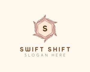 Elegant Leaf Salon Cosmetics logo design