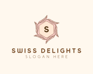 Elegant Leaf Salon Cosmetics logo design