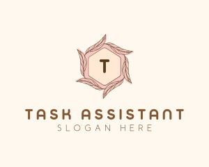 Elegant Leaf Salon Cosmetics logo design