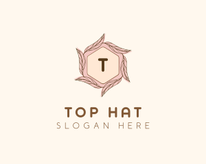 Elegant Leaf Salon Cosmetics logo design