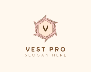 Elegant Leaf Salon Cosmetics logo design