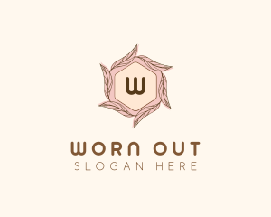 Elegant Leaf Salon Cosmetics logo design