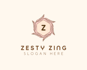 Elegant Leaf Salon Cosmetics logo design