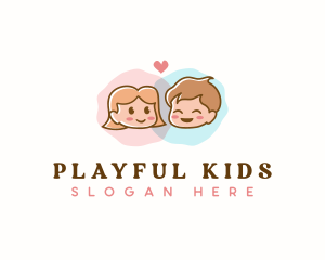 Children Kids Kindergarten logo design