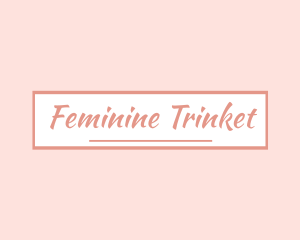 Feminine Signature Text logo design