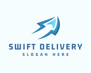 Arrow Shipping Delivery logo design