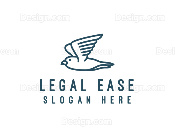 Seagull Flying Bird Logo