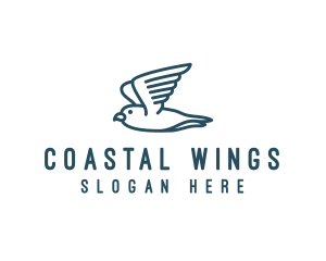 Seagull Flying Bird  logo