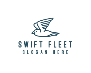 Seagull Flying Bird  logo design