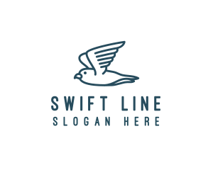 Seagull Flying Bird  logo design