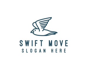 Seagull Flying Bird  logo design