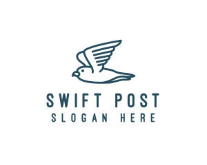 Seagull Flying Bird  logo design