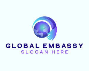 Global Hand Organization logo design