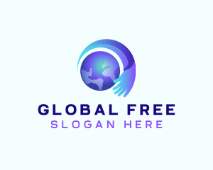 Global Hand Organization logo design