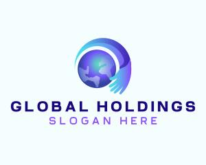 Global Hand Organization logo design