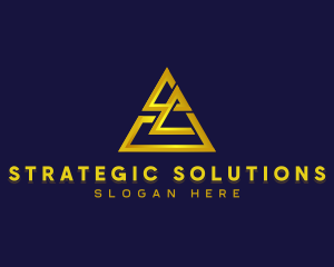 Premium Pyramid Triangle logo design