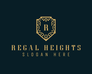 Royal Event Planner Shield logo design