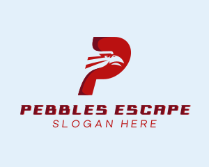 Eagle Airline Letter P logo design