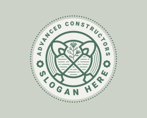 Shovel Garden Landscaping  logo design