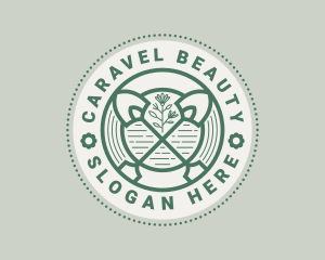 Shovel Garden Landscaping  logo design