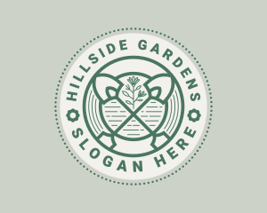 Shovel Garden Landscaping  logo design