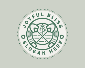 Shovel Garden Landscaping  logo design