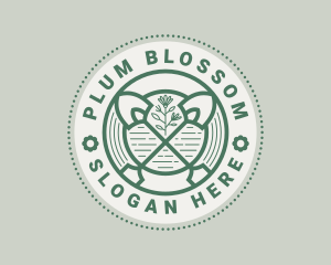 Shovel Garden Landscaping  logo design