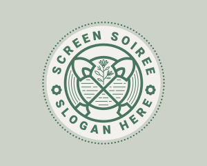 Shovel Garden Landscaping  logo design