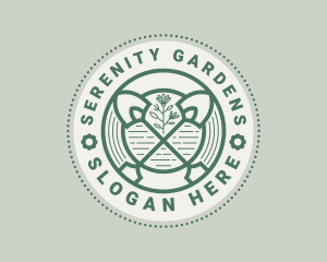 Shovel Garden Landscaping  logo design