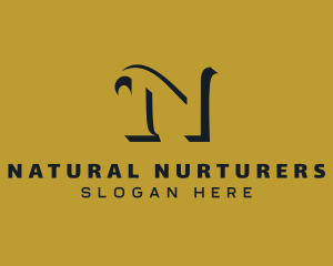 Stylish Company Letter N logo design