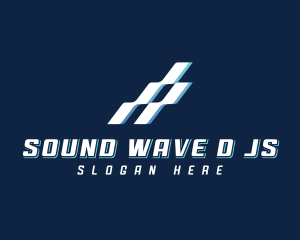 Digital Technology Wave logo design