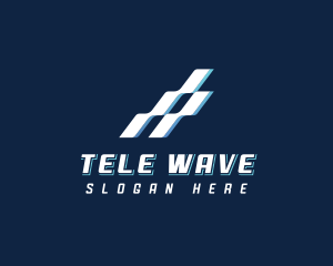 Digital Technology Wave logo design