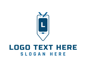 Mobile - Mobile Phone Bookmark logo design
