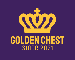 Golden Horse Crown logo design