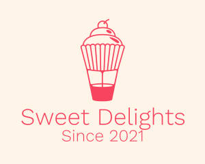 Sweet Cupcake Dessert  logo design