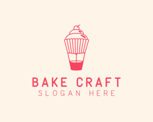 Cupcake Pastry Dessert logo design