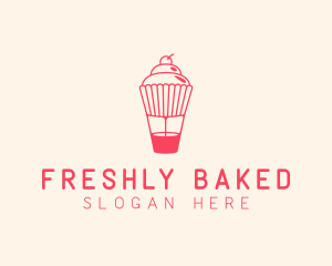 Cupcake Pastry Dessert logo design