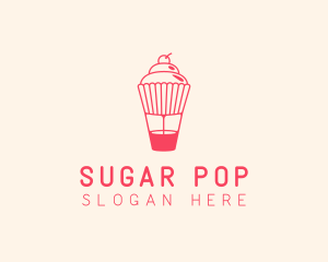 Cupcake Pastry Dessert logo design