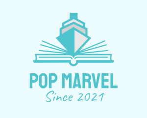 Boat Pop Up Book logo design