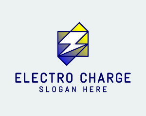 Abstract Electric Lightning Energy logo design