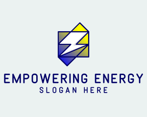 Abstract Electric Lightning Energy logo design