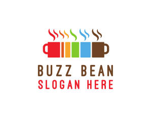 Colorful Coffee Mugs logo design