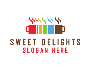 Colorful Coffee Mugs logo design