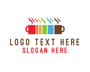 Cappuccino - Colorful Coffee Mugs logo design