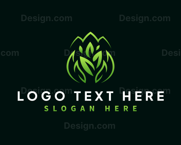 Leaf Gardening Landscaping Logo