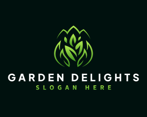 Leaf Gardening Landscaping logo design